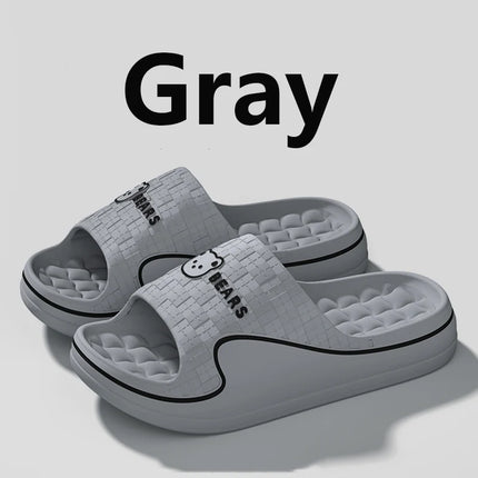 Women's Home Slippers Cute Cartoon EVA Indoor Home Bathroom Sandals Soft Sole Non-slip Summer Outdoor Beach Couple Shoes