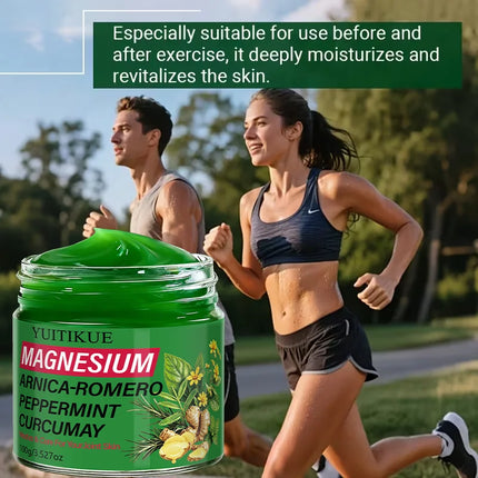 YUITIKUE Natural Plant Magnesium Joint Cream Soothe Tense Muscles Whole Body Sports Massage Ointment