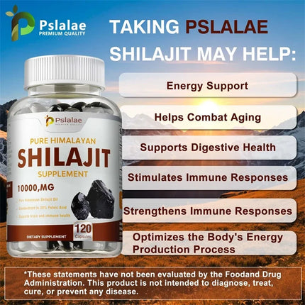 100% High Purity Shilajit Mineral Supplement - Improve Performance, Relieve Stress, Improve Mood, Increase Male Size, Non-GMO