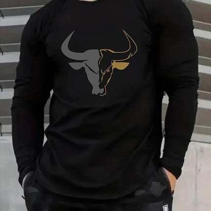2025 3D USA American Flag Printed Men's Long-Sleeved T-Shirt Daily Warm-Up Men's Shirt For Autumn/Winter Street Fashion T-Shirt