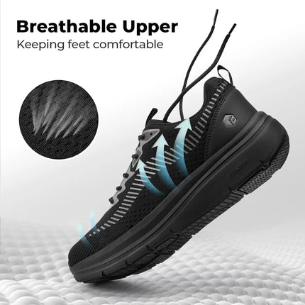 FitVille Men'S Wide Width Orthopedic Walking Sneakers  Lightweight Comfort Tennis Shoes For Gym Workout, Foot Pain Relief For Plantar Fasciitis, Wide Feet & All Day Standing