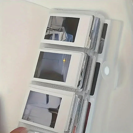 3-Inch Large Capacity 240-Card Album -Photo Organizer with 3-Grid Design Collectible Cards - Storage for Home, Office, or Travel