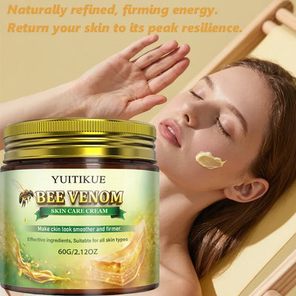 Yuitikue Bee Venom Skin Care Cream, 60g Firming & Smoothing Face & Body Cream, Suitable for All Skin Types