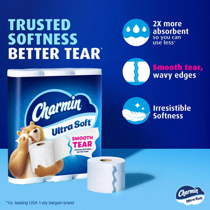 HOT-Charmin Toilet Paper Ultra Soft, 6 Mega Rolls