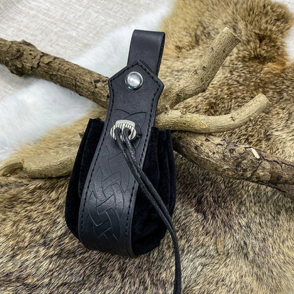 Medieval Viking Waist Bag Retro Drawstring Purse Pouch  Coin Pouch Portable Coin Purse for Renaissance Fairs LARP Cosplay Party