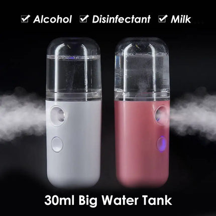 Car Air Humidifier Mini Nano Facial Sprayer USB Nebulizer Purifier Aromatherapy Essential Oil Diffuser Face Water Replenishment