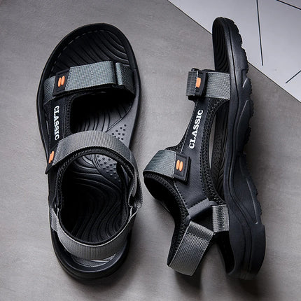 Men Sandals Summer Leisure Beach Holiday Sandals Men Shoes New Outdoor Sneakers Male Retro Comfortable Casual Sandals Men