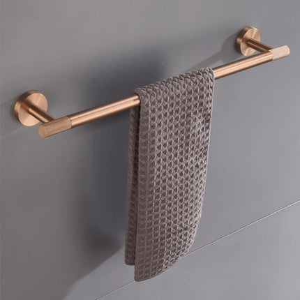 Brushed Rose Gold Brass Knurled Toilet Brush Holder Toilet Paper Holder Towel Bar Rail Rack Hanger Hook Soap Dish Hardware Set