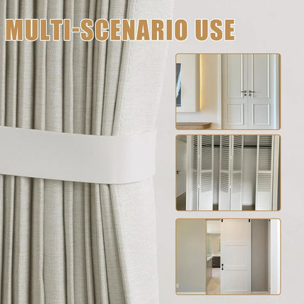 Magnetic Door Curtain Pleated Folding Accordion Door Closet Curtain, Room Divider Curtain Applicable Bedroom Room Living