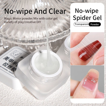 RS NAIL 5g Semi-solid Spider Wire Gel Nail Polish Transparent Wire Drawing Gel Painting Glue DIY Magic Mirror Powder UV Varnish