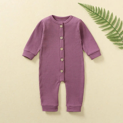100% Cotton Waffle One-pieces Buy More to Discount Newborn Baby Rompers Sleepsuit Infant Jumpsuits Long Sleeved Jumpers Clothing