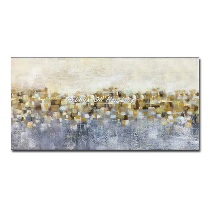 Arthyx,Large Handpainted Palette Knife Tree Oil Painting on Canvas,Modern Abstract Landscape Art Poster,Wall Pictures,Home Decor