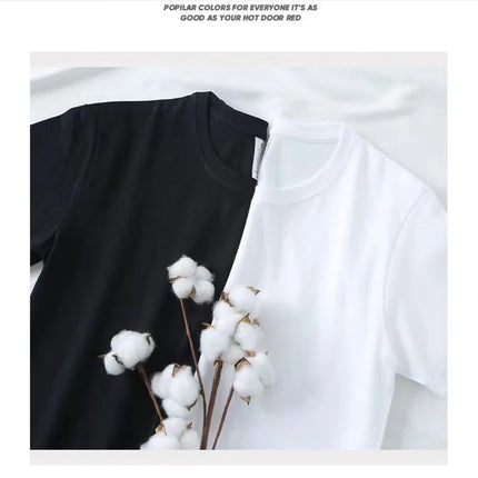 2026 new T-shirt men's high neck short sleeved brand classic print  Lv pure cotton casual versatile round neck short sleeved