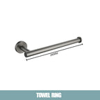 Grey towel ring