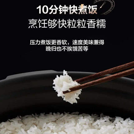 Electric pressure cooker 5/6L double-gallon household rice cooker large capacity intelligent multi-function fully automatic