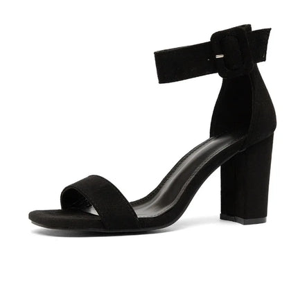 Ladies High Heel Sandals Women Pump Oes Size 42 43 Faionable Casual Low Cut Uppers Daily Wear Fur Material Thi Heel