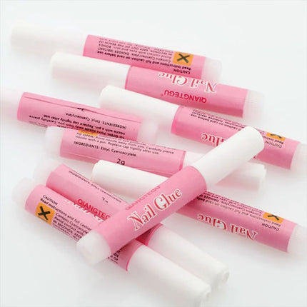 Press-on nails glue 2g small glue nail plate extension glue sticky fake nails quick-drying long-lasting strong adhesive