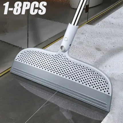 Magic Silicone Broom Lengthen Floor Cleaning Squeegee Pet Hair Dust Brooms Bathroom Floor Wiper Household Cleaning Tools