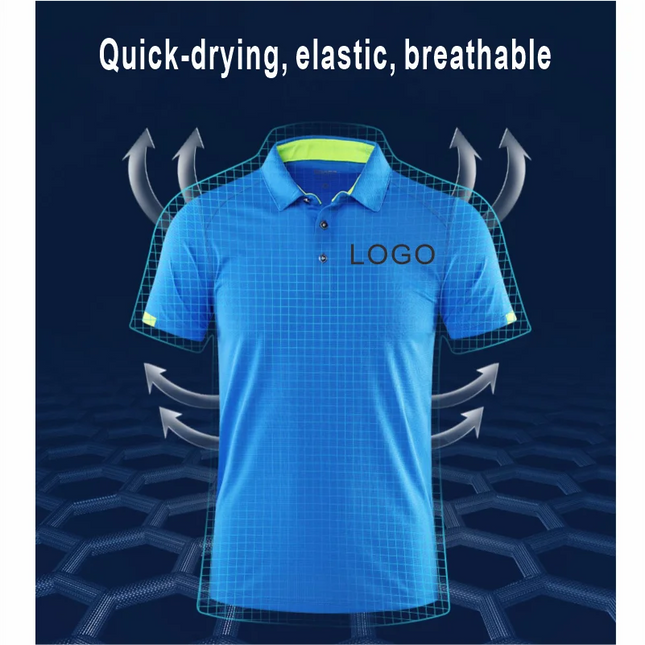 2024 Quick-drying Sports Polo Shirt Custom Design Company Brand Logo print Embroidery Breathable Lapel Short Sleeve Polo Shirts