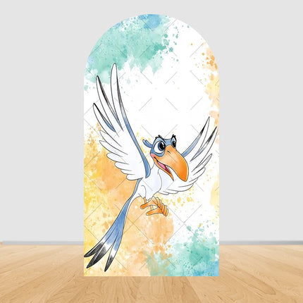 Simba The Lion King Arch Photography Backdrop Cover Elastic Fabric Baby's 1st Birthday Party Decor Photo Studio Background Props