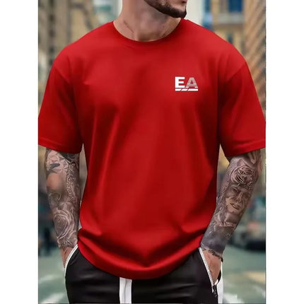 Summer New High-end Pure Cotton Korean-style Casual and Versatile Round-neck Short-sleeved T-shirt, All-cotton Light Luxury