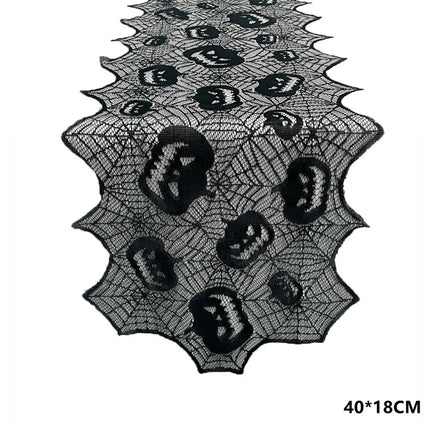 Halloween Decorations Kit Halloween Spiderweb Tablecloth Runner Fireplace Scarf Lace Spiderweb Tablecloth Halloween Party Decor
