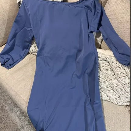 Women Dresses 2026 Spring/Summer New Fashion High-End Long-Sleeved Off Shoulder Mid-Waist Long Dress Women's Clothing Vestidoes