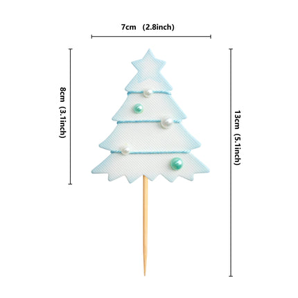 Happy Birthday Cake Topper Penguin Hat Snowflake Anniversary Cupcake Toppers Baking DIY Party Flag Baby Shower Cake Decor