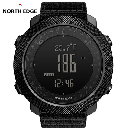 NORTH EDGE Men's Sport Digital Watch Hours Running Swimming Military Army Watches Altimeter Barometer Compass Waterproof 50m