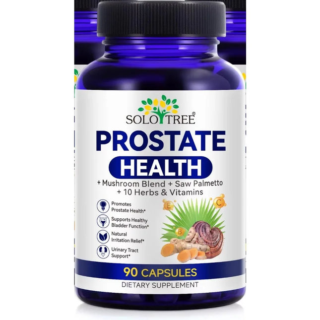 SOLO TREE Prostate Health Capsules Saw Palmetto Reishi Nettle Turmeric For Urinary Bladder Wellness & Flow Support Men 90 Count