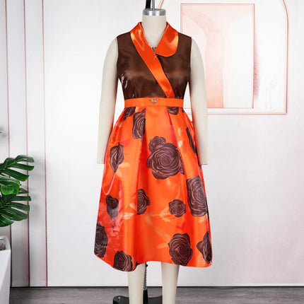 African Dashiki Print Maxi Dresses Elegant Office Ladies Overalls Clothing Party Prom Birthday Women Dress Turkey Ankara Outfits