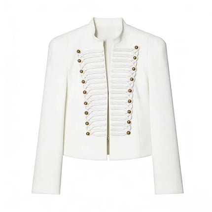TFAFXY 2026 Spring Women Casual Jacket Thin Sleeve Patchwork Short Coat Female Holiday High Street Crop Top