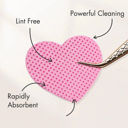 LULAA Glue Wipes Lint Free Nail Wipes Non-Woven Fabric Lash Glue Wipes Nail Polish Remover Wipes Use for Nail Polish Remover
