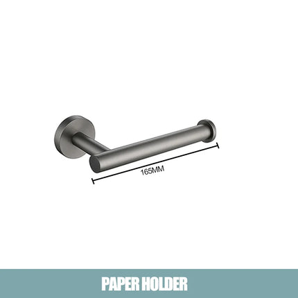 Gun Gray Black Brushed Gold Bathroom Hardware Set Stainless Steel Bathroom Accessories Towel Bar Towel Ring Toilet Paper Holder