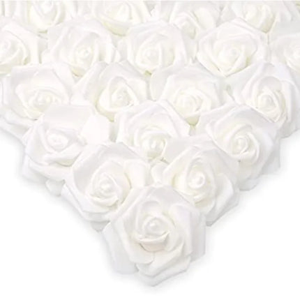 10/20/50Pcs Artificial Foam Rose Flowers PE Fake Flower for Home Room Dceor Wedding Party Halloween Thanksgiving Christmas Decor