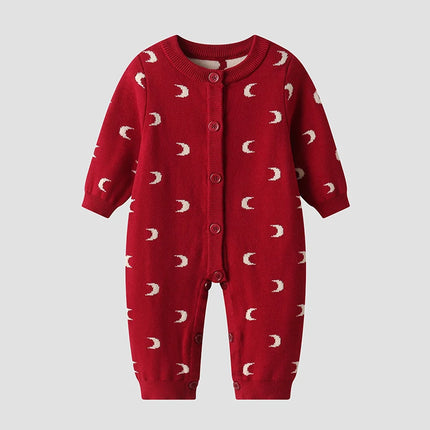 2025 New 0-24M Spring Toddler Baby Boy Girl Knitted Romper Infant Baby Boys Girls Solid Knitted Jumpsuit Baby Crawling Clothes