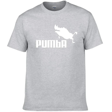 PUMBA printed T-shirt summer hip-hop sports bottom short-sleeved flying boar wild boar spoof creativity oversized five-quarter s