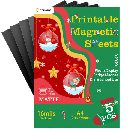 16mil Thick Glossy Or Matte Flexible Printable Magnetic Photo Paper Non Adhesive for Inkjet Printers