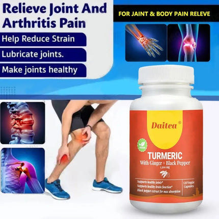 Turmeric Curcumin - with Black Pepper - Improves Absorption, Enhances Joint Function, AntioxidantCapsules