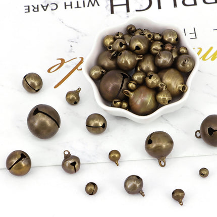 Bronze Bells Small Copper Jingle Bells Loose Beads Hand make Accessories Jewelry Home DIY Christmas Tree Festival Party Tree
