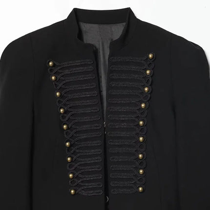 TFAFXY 2026 Spring Women Casual Jacket Thin Sleeve Patchwork Short Coat Female Holiday High Street Crop Top