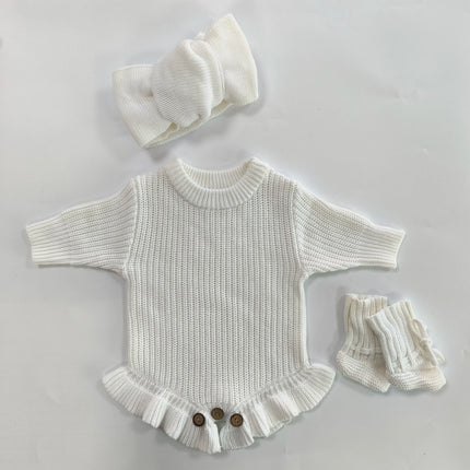 Personalized Embroidered Baby Sweaters Clothes Customization Long Sleeve Knitted Sweatshirt for Boys Girls Birthday Gift