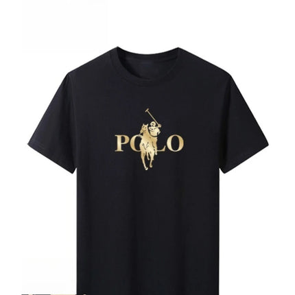 Summer Trendy Brand Men's Clothes Business Casual Short-sleeved T-shirt Slim Fit and Versatile Crew Neck Top Breathable T-shirt
