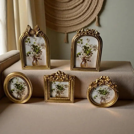 Retro Picture Frame Antique Ornate Photo Frame Old Fashioned Picture Frame Decorative Home Decors,Photo Gallery,Art B03E