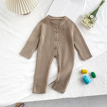 Baby Autumn Clothes Long Sleeved Sweater Baby Cute Jumpsuit Knitted Clothes Newborn Outdoor Rompers Clothes