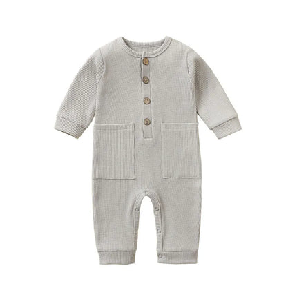 100% Cotton Jumpsuits Newborn Baby Rompers Folded Gloves Long Sleeved Sleepsuits Infantil Sleepers Roupa De Bebe Macacao Jumper