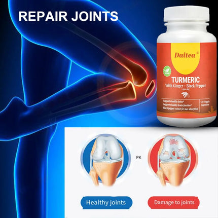 Turmeric Curcumin - with Black Pepper - Improves Absorption, Enhances Joint Function, AntioxidantCapsules