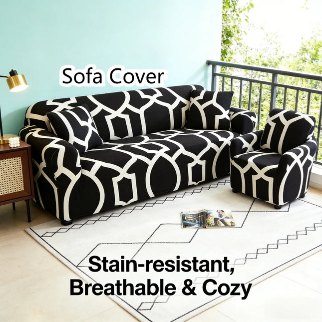New Universal Stretch Sofa Cover Up Non-Slip Dustproof Slipcover Print 1/2/3/4 Seater Sofa Covers for Home Living Room