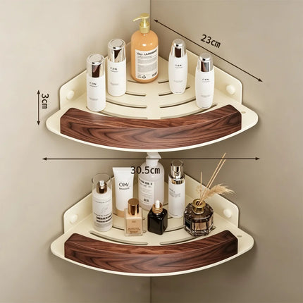 Modern Luxury Bathroom Accessories Set Walnut Wood Towel Rack Wall Mounted Bathroom Hardware Set Shelf Hooks Toilet Paper Holder