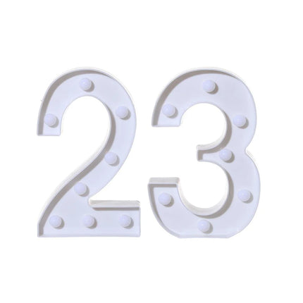 2Pcs Number 16 18 21 30 Led Light String Happy Birthday Party Decoration Wedding Anniversary Adult Birthday Party Gift Light Led